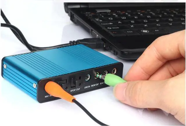 Alt view image 2 of 4 - External USB 2.0 Sound Card 6 Channel S PDIF 5.1 Optical Audio Surround Sound Card Converter for PC Laptop