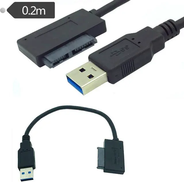 Main image of USB 3.0 TO SATA 13p Slimline 7+6 Pin 13 Pin Female DVD Adapter Cable