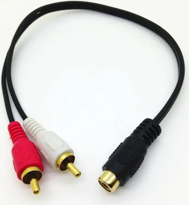 Main image of RCA Video/Audio Splitter (1 RCA Female to 2 RCA Male)0.25m