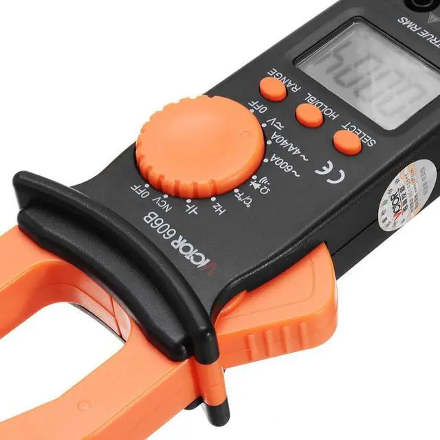 Alt view image 2 of 6 - 606B Clamp Multimeter Overload Protection Digital NCV Auto Off Data-Hold With LCD Display True RMS Tester Meter