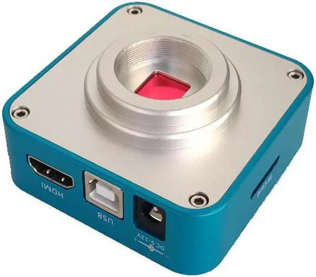 Alt view image 2 of 5 - 20MP 1080P 60FPS HDMI USB TF Card Output Industrial Digital Microscope Video Camera & 180X C-Mount Lens
