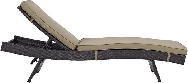 Alt view image 3 of 5 - Convene Chaise Outdoor Patio Set of 4 - Espresso Mocha