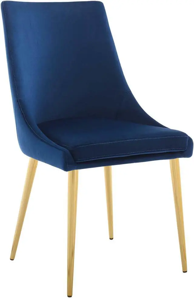 Main image of Isle Modway Accent Performance Velvet Dining Chair - Navy