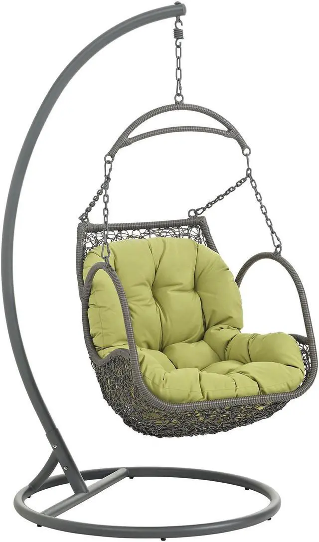 Main image of Arbor Outdoor Patio Wood Swing Chair - Peridot