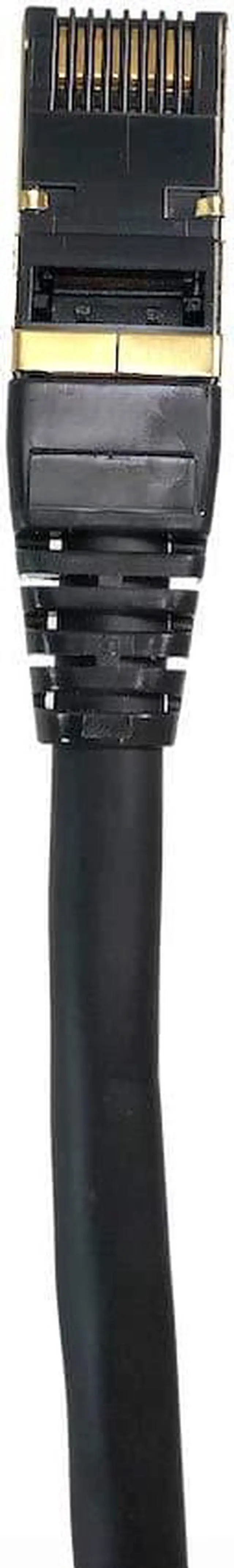 Alt view image 2 of 4 - Micro Connectors E12-025B Cat8 SFTP RJ45 Patch Cable Black - 25 ft