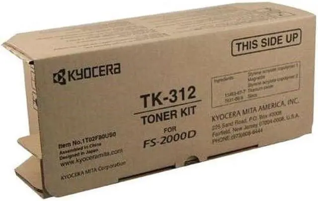 Alt view image 8 of 12 - KYOCERA-STRATEGIC TK312 KYOCERA TK-312 BLACK TONER FOR USE IN FS2000D - PAGE YIELD 12,000 ALSO CALLED 1T