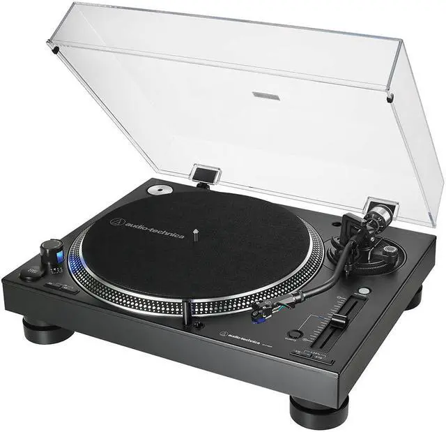 Alt view image 6 of 20 - AUDIO TECHNICA AT-LP140XP-BK DIRECT-DRIVE PRO DJ TURNTABLE
