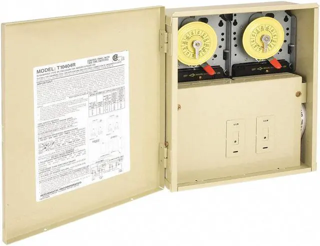 Alt view image 5 of 7 - INTERMATIC T10404R Electromechanical Timer,Swim Pool