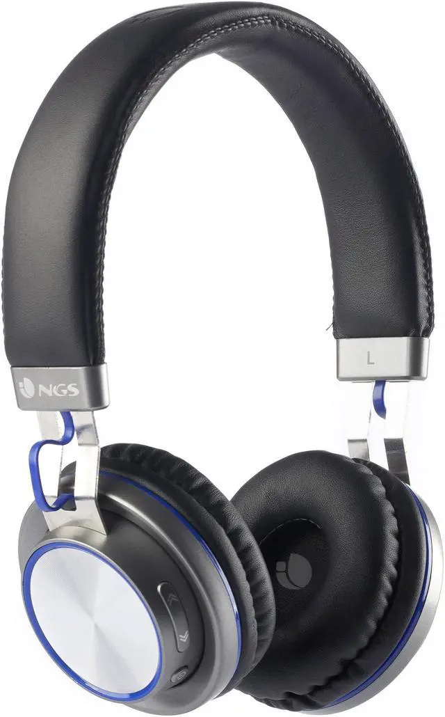 Alt view image 7 of 9 - NGS Artica Patrol Bluetooth Stereo Headphones - Blue