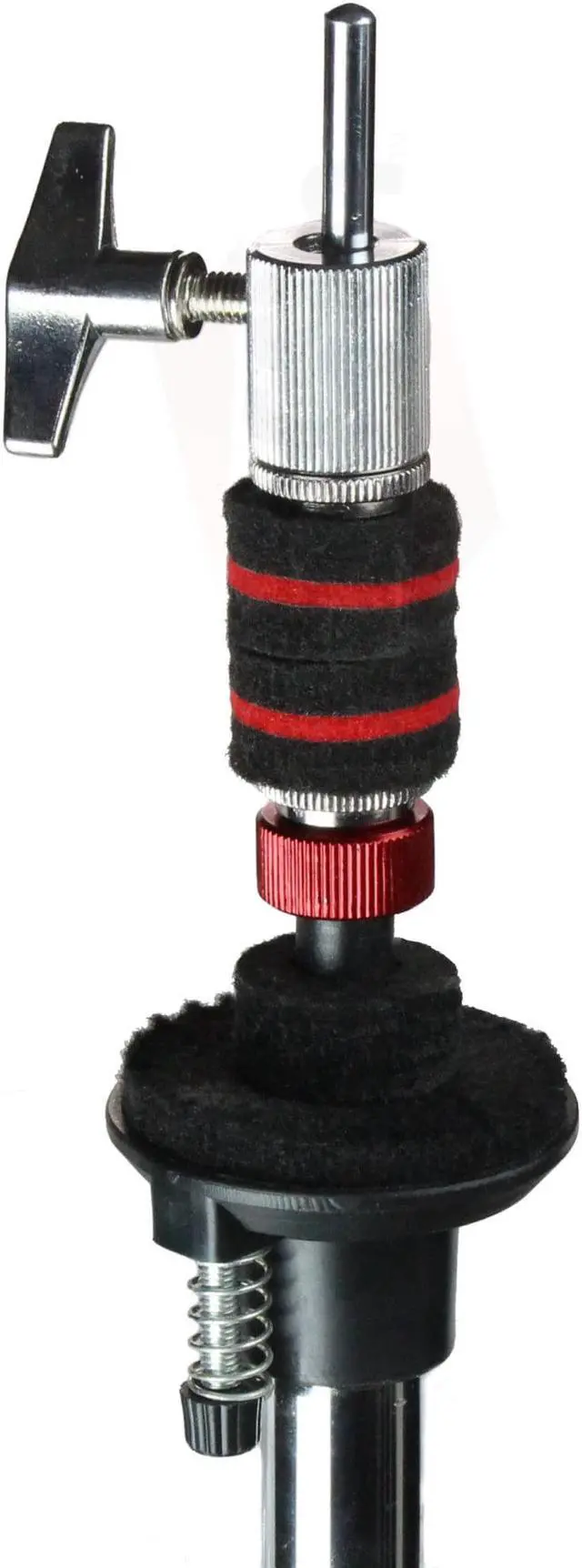 Alt view image 4 of 8 - Deluxe Hi-Hat Stand by GRIFFIN | Hi Hat Cymbal Pedal With Pull Chain | HiHat Mount with Chrome Double Braced Hardware Accessory Set | Adjustable High Hat Holder Ideal for Mobile Percussion Drummers