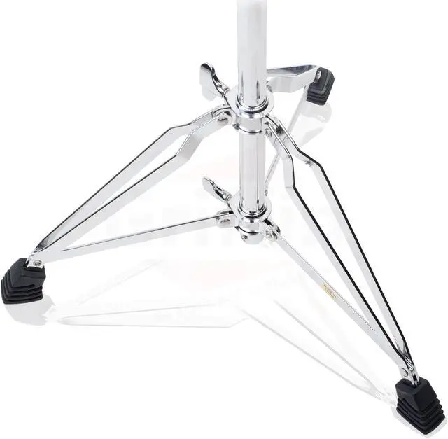 Alt view image 4 of 8 - Extended Height Snare Drum Stand by GRIFFIN | Tall Adjustable Height Snare Stand For Practice Pad | Concert Stand Up Drum Mount Holder With Basket Clamp | Double Braced Percussion Chrome Drum Hardware