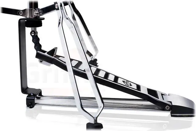 Alt view image 5 of 8 - Deluxe Hi-Hat Stand by GRIFFIN | Hi Hat Cymbal Pedal With Pull Chain | HiHat Mount with Chrome Double Braced Hardware Accessory Set | Adjustable High Hat Holder Ideal for Mobile Percussion Drummers