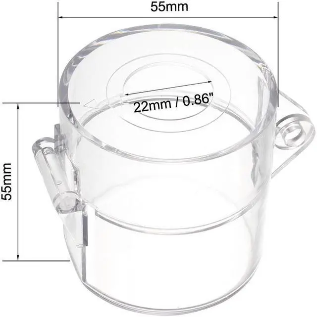 Alt view image 4 of 4 - 2pcs Clear Plastic Switch Cover Protector for 22mm Diameter Push Button Switch 55*55