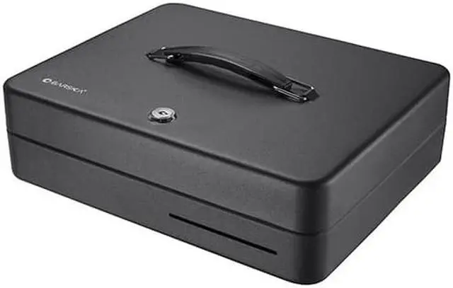 Alt view image 5 of 16 - Barska Optics 12" Standard Fold Out Cash Box w/Key Lock CB13052