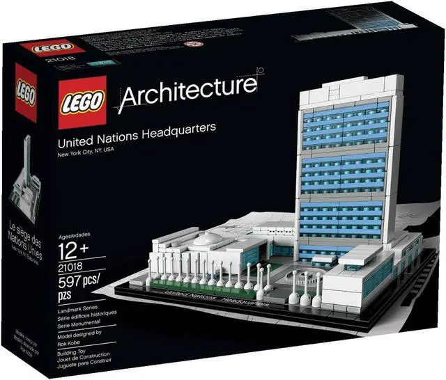 Alt view image 6 of 13 - Lego Architecture United Nations Headquarters Set