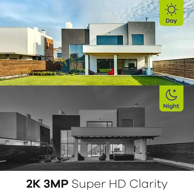 Alt view image 3 of 7 - SANNCE 8 Channel 5MP Super HD Wireless NVR Security Camera System with 3MP WiFi Cameras Remote Access & Smart Motion Alerts Built-in Mic AI Human Detection IP66 Water 6 Camera With 2TB HDD