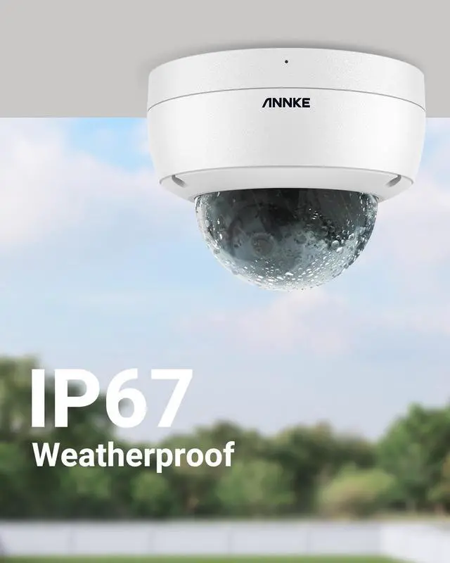 Alt view image 7 of 7 - ANNKE 8CH 8MP 4K Ultra HD PoE IP Camera System with ONVIF H.265+ Coding NVR and 4K Wired HD Outdoor Indoor IP67 Weatherproof Dome Cameras,4TB Hard Drive