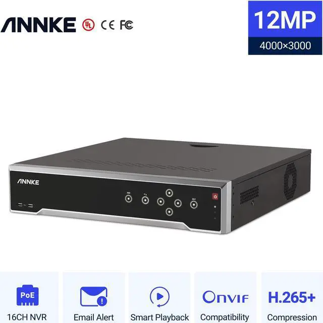 Main image of ANNKE 32 Channel H.265+ 12MP 4K NVR PoE Network Video Recorder for PoE IP Security Camera Supports up to 32 PoE Cameras