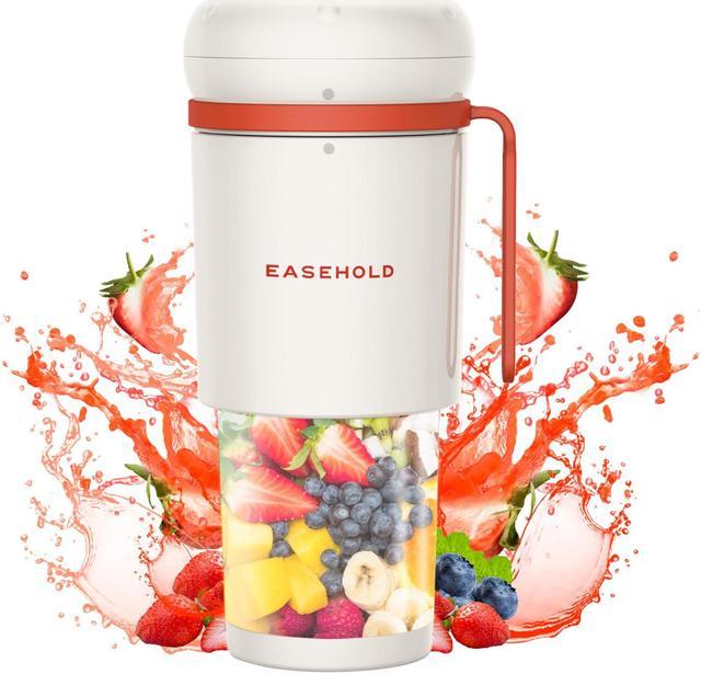 Portable Blender USB Rechargeable, Personal Size Blender Juicer Machines  Cup shakes, Mini Fruit Mixer Cup (White)