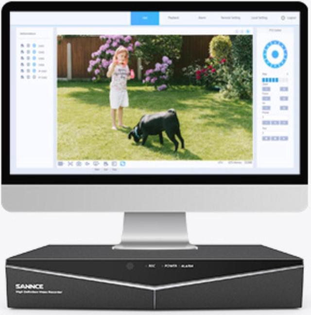Alt view image 5 of 7 - SANNCE 1080P 4CH Home Security Camera System, 4 Pcs 1080P Security Camera Kit 4CH 5IN1DVR Waterproof Outdoor CCTV Surveillance Turret Cameras with Night Vision Motion Alert Remote Access