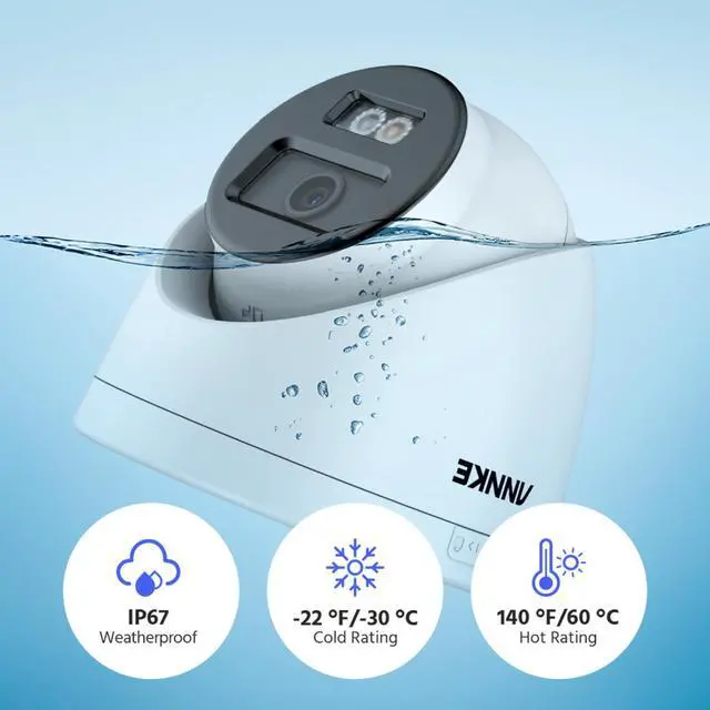 Alt view image 7 of 7 - ANNKE Security Camera System PoE, 8 Channel H.265+ NVR, 4X 12MP Turret Cams with 100 FT Color Night Vision, AI Human & Vehicle Detection, Built-in Mic, IP67, Smart IR, 1TB HDD