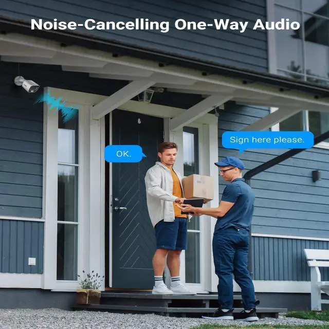 Alt view image 3 of 7 - ANNKE Home Wired Camera Security System with Audio, 8CH 3K Lite H.265+ AI DVR with 1 TB Hard Drive and 8 X 1080P IP67 Weatherproof Cameras with Dual Light, Human/Vehicle Detection, Color Night Vision