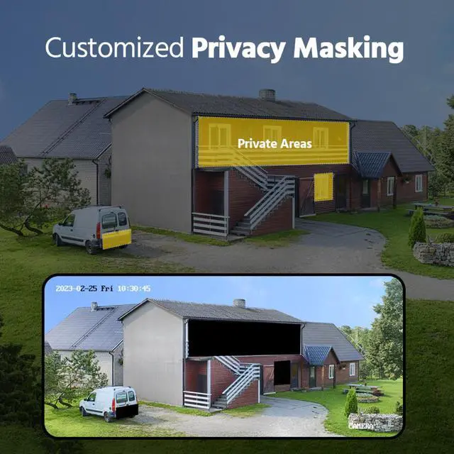 Alt view image 7 of 7 - ANNKE 8CH 3K Security Camera System, Audio/Mic, H.265+ 3K DVR with AI Human/Vehicle Detection and 8x5MP Bullet Camera, Smart Dual Light, IP67, 100ft Night Vision, 2TB HDD, Remote Access, Security Kit