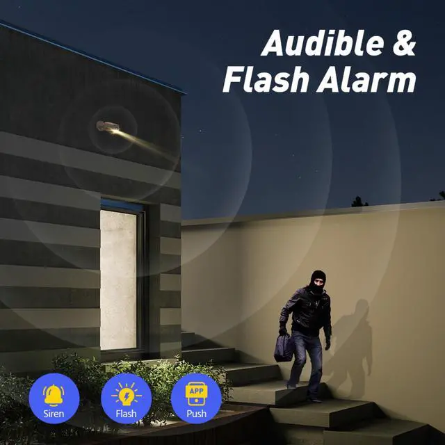 Alt view image 6 of 7 - ANNKE HD 4K POE Outdoor Surveillance Security Camera Two Way Audio AI Color Night Outdoor IP Network, Bullet Cameras with 4mm Lens, Human&Vehicle Detection, Built-in Microphone, H.265+, Night Vision