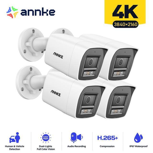 ANNKE 3K PT PoE Telecamera Di Sorveglianza Esterna Con Tracciamento Automatico, Rotazione 345° Inclinazione 80°, Audio A 2 Vie, Riconoscimento AI Di Persone E Veicoli, Smart Dual Light, CPT500 - Foto 4