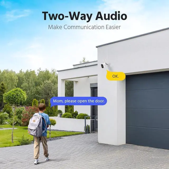 Alt view image 3 of 7 - ANNKE Wireless Security Camera Outdoor,4MP Dual Light WiFi Battery Camera with Solar Panel,IP65 Waterproof,Color Night Vision,AI Motion Human Detection,2-Way Talk