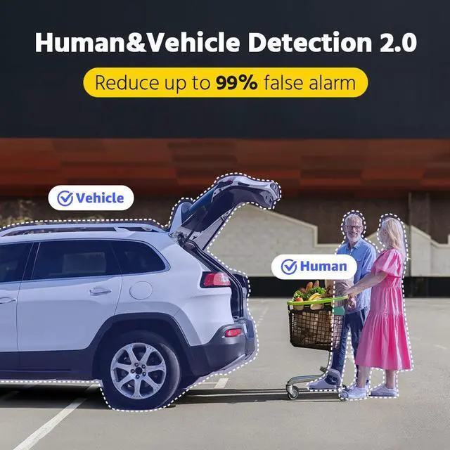 Alt view image 4 of 7 - ANNKE 4K Security Camera System, 8CH 8MP AI DVR with Human & Vehicle Detection, 4TB HDD and 8x4K IP67 Bullet Home & Surveillance Cameras, Easy Remote View, Smart Dual Light 0TB HDD 4TB HDD