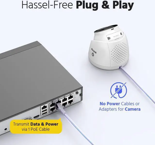 Alt view image 7 of 7 - ANNKE 6MP PoE NVR with 1TB HDD Pre-Installed, H.265+ 8CH Surveillance Netword Video Recorder Supports Up to 8X 6MP/5MP/4MP/1080P IP Camera, 24/7 Recording, Power Over Ethernet, Easy Remote Access