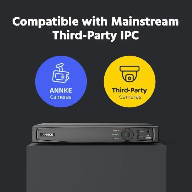 Alt view image 5 of 7 - ANNKE Ultra 12MP HD 8CH PoE NVR, 12MP PoE Network Video Recorder, Support up to 8 x 8MP/5MP/4MP/1080p HD PoE IP Cameras, Reliable Plug and Play Security System, 1TB HDD