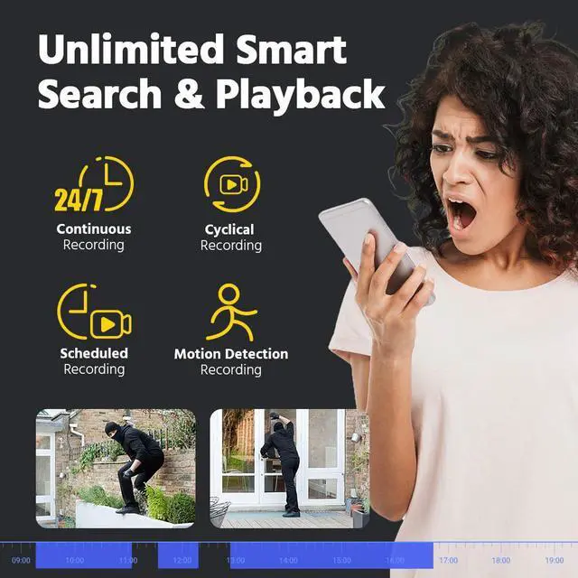 Alt view image 7 of 7 - ANNKE Ultra 12MP HD 8CH PoE NVR, 12MP PoE Network Video Recorder, Support up to 8 x 8MP/5MP/4MP/1080p HD PoE IP Cameras, Reliable Plug and Play Security System, 1TB HDD