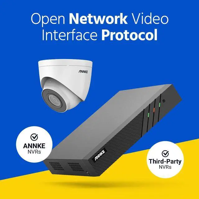 Alt view image 4 of 7 - ANNKE 3K PoE Security IP Camera, Outdoor Turret Surveillance Wired Cameras for Home Security, AI Human/Vehicle Detection, Night Vision, 2.8mm Lens, Built-in Mic, IP67 Waterproof