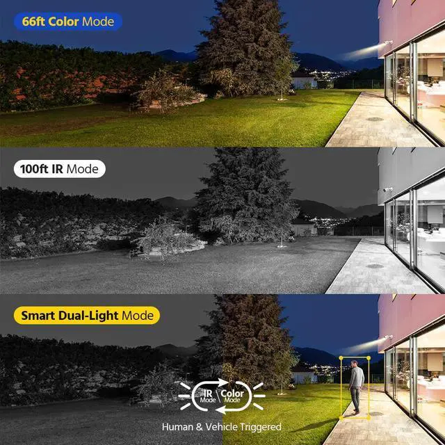Alt view image 3 of 7 - ANNKE 4K Security Camera System, 8CH 8MP AI DVR with Human & Vehicle Detection, 0TB HDD and 4x4K IP67 Bullet Home & Surveillance Cameras, Easy Remote View, Smart Dual Light