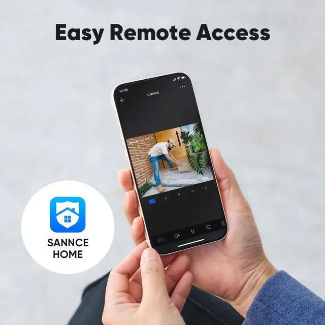Alt view image 6 of 7 - SANNCE 1080P 8 Channel Security DVR - Hybrid 5-in-1 Video Recorder, Smart Motion Detection, Smart Playback & USB Backup, Remote Viewing, 24/7 Record, Human Detection, NO HDD