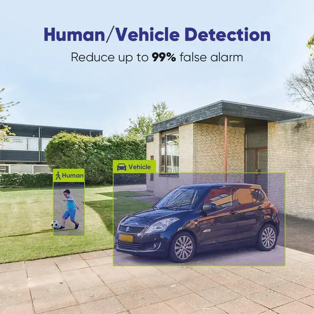 Alt view image 3 of 7 - SANNCE CCTV Security Camera System 1080P 100ft Full Colour Night Vision, 8 Channel Digital Video Recorder DVR, 4PCS Surveillance Bullet Cameras Outdoor IP66, Motion Detection, 2 Warm Lights, No HDD
