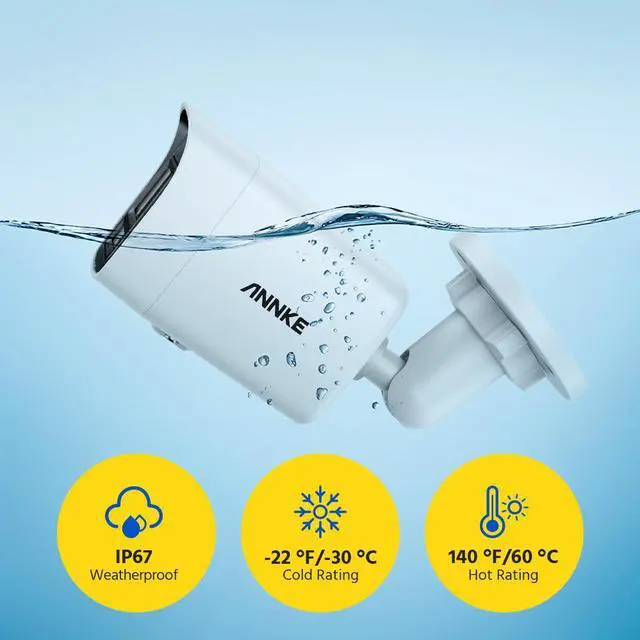 Alt view image 7 of 7 - ANNKE C800 4K 8MP PoE Security Camera with AI Human/Vehicle Detection, H.265+ Bullet IP Outdoor Camera FOV 96° Wide Angle 4mm Lens, Built-in Mic & SD Card Slot, IP67, 100 ft Night Vision