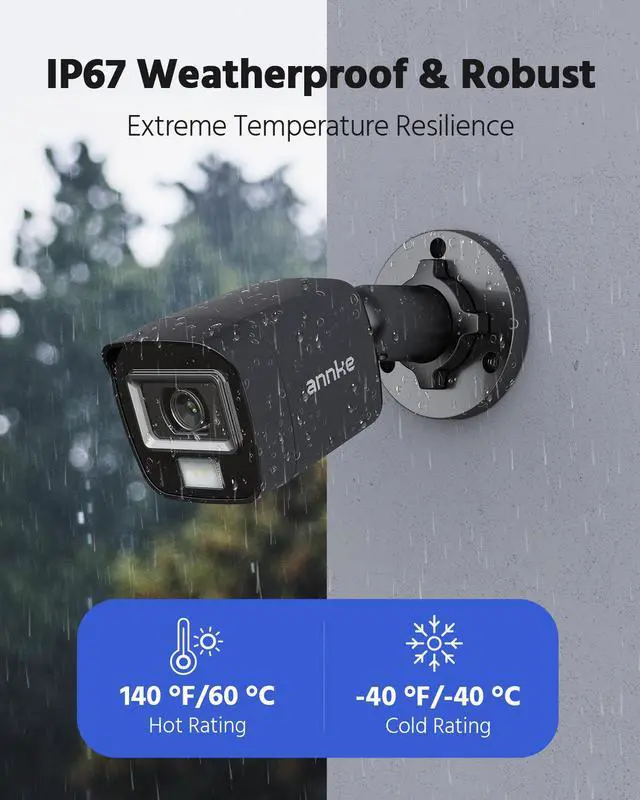 Alt view image 6 of 7 - ANNKE 8CH Wired Outdoor Security Camera System with AI Human/Vehicle Detection, 5MP Lite H.265+ CCTV DVR Recorder and 4 x 1080P Surveillance Cameras, Email Alert with Snapshots, 0TB HDD, Black