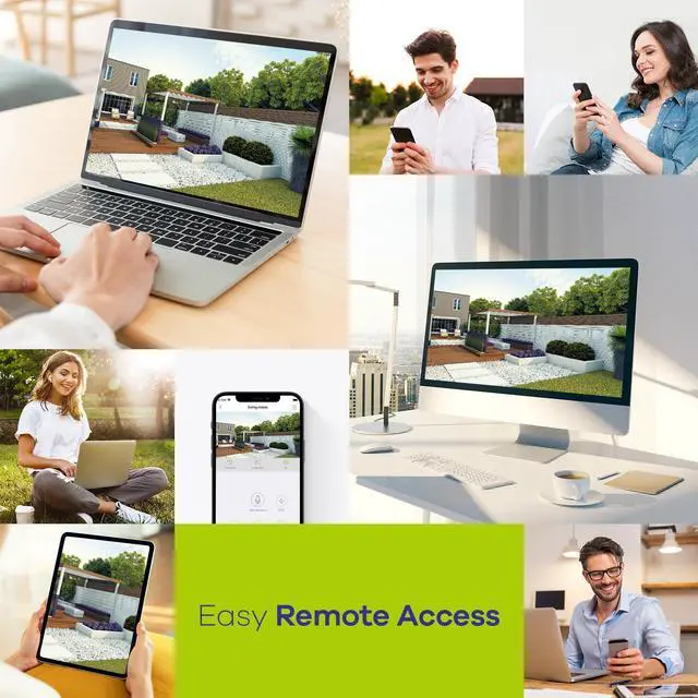 Alt view image 5 of 7 - SANNCE 5MP Lite 8 Channel Security Camera DVR, H.264+ Hybrid 5-in-1 Surveillance DVR Recorder, Supports TVI AHD CVI CVBS Analog IP Security Cameras, Remote Access (1TB Hard Drive)