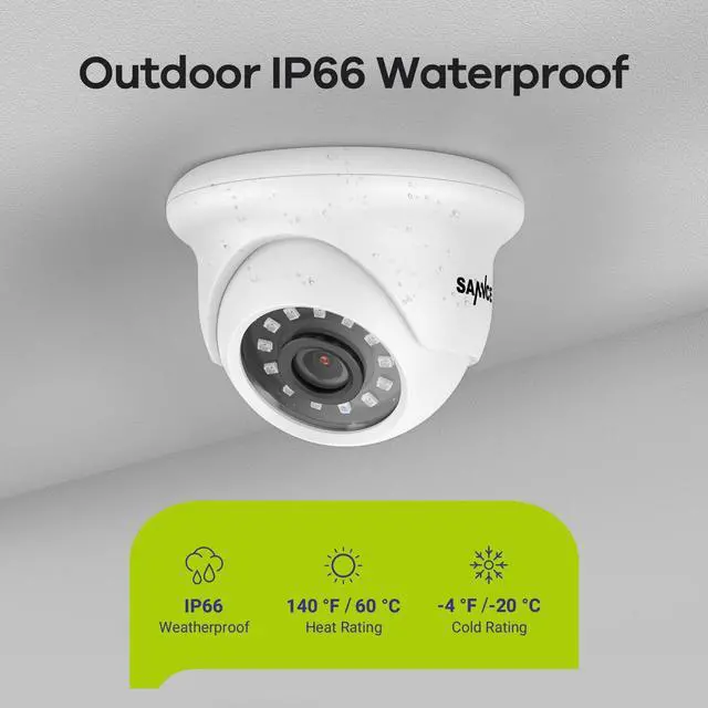 Alt view image 5 of 7 - SANNCE 1080p 4PCS Full HD Wired Analog CCTV TVI-HD Security Camera for DVR Security Camera System with Outdoor IP66 Waterproof 100 ft Night Vision