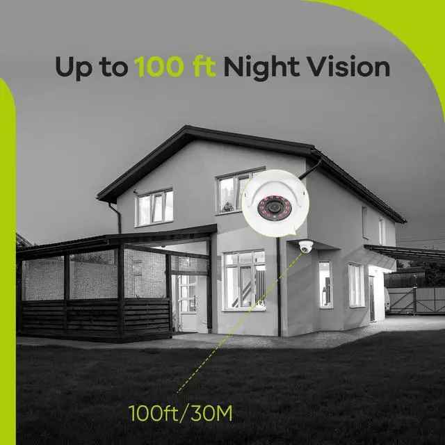 Alt view image 7 of 7 - SANNCE 1080p 4PCS Full HD Wired Analog CCTV TVI-HD Security Camera for DVR Security Camera System with Outdoor IP66 Waterproof 100 ft Night Vision