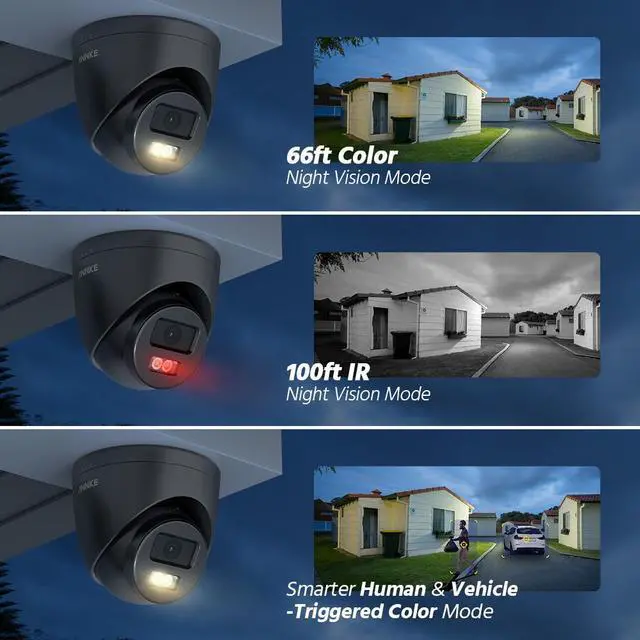 Alt view image 2 of 7 - ANNKE H.265+ 8CH PoE Security Camera System, 12MP NVR Recorder and 8 x 3K Outdoor Surveillance Camera, Colour Night Vision, AI Human/Vehicle Detection, Smart Dual Light, Built-in Mic, 0TB Hard Drive