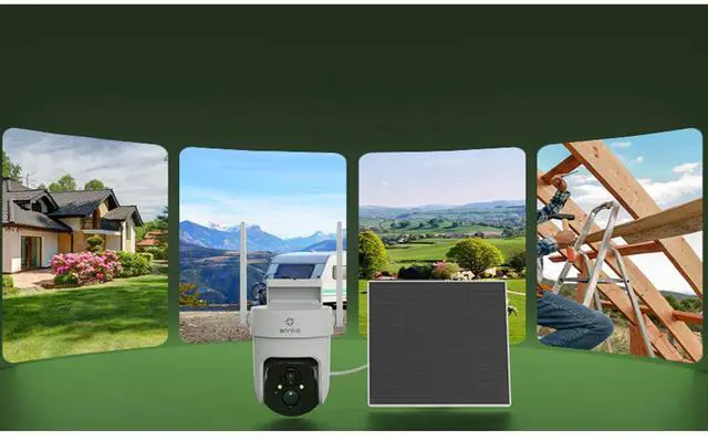 Alt view image 5 of 7 - ANNKE 4G LTE Cellular Wireless Outdoor Security Camera, Battery & Solar Powered, 3MP Dual Light Night Vision, 355° Pan & 90° Tilt, Two-Way Audio, 128 GB Local Storage