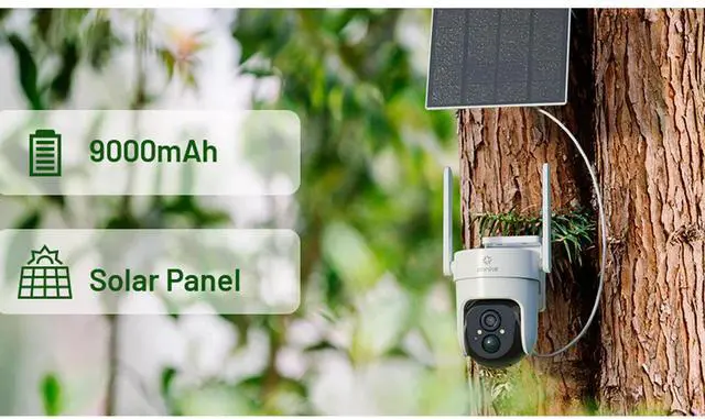 Alt view image 2 of 7 - ANNKE 4G LTE Cellular Wireless Outdoor Security Camera, Battery & Solar Powered, 3MP Dual Light Night Vision, 355° Pan & 90° Tilt, Two-Way Audio, 128 GB Local Storage