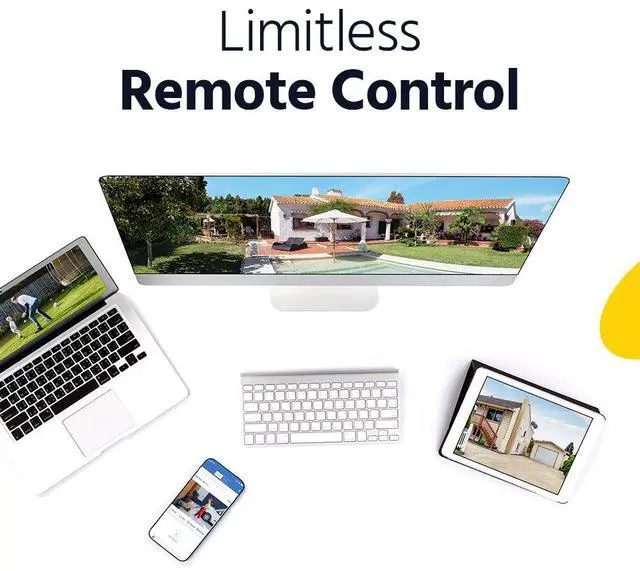 Alt view image 5 of 7 - ANNKE 8CH Wireless Security Camera System, 4Pcs 5MP Outdoor WiFi Cameras for Recording and Remote View with HDMI and VGA inputs, 2 USB 2.0 interfaces, NVR IP Video Surveillance Kit, 2TB HDD