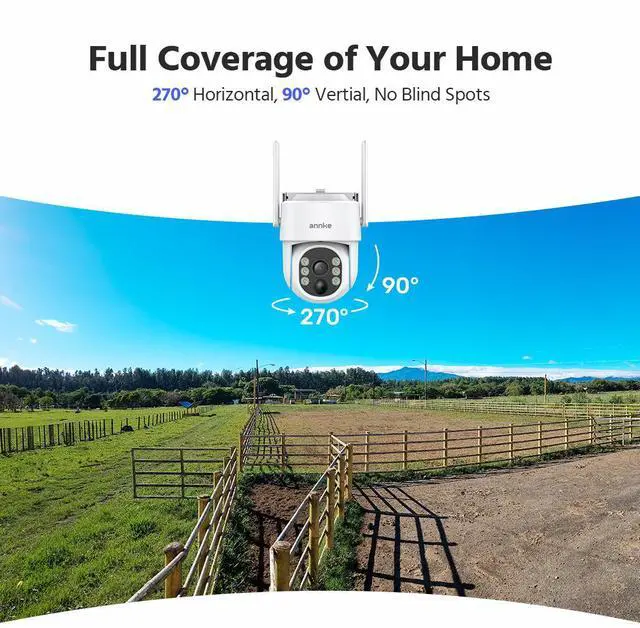 Alt view image 3 of 7 - ANNKE 4MP Ultra HD 16 Channel 6 Cameras Wireless NVR Security System, 2.4/5.8G Dual-Band WiFi, Human Motion Detection, Two-Way Audio, Night Vision, Works with Alexa, 0TB HDD