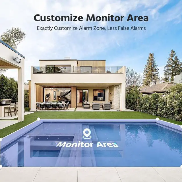 Alt view image 7 of 7 - ANNKE 4MP Ultra HD 16 Channel 8 Cameras Wireless NVR Security System, 2.4/5.8G Dual-Band WiFi, Human Motion Detection, Two-Way Audio, Night Vision, Works with Alexa, 4TB HDD