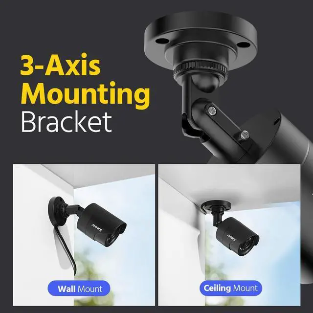 Alt view image 7 of 7 - ANNKE 1080p HD-TVI Security Surveillance Camera for Home CCTV System, 2MP Bullet BNC Camera with Super Night Vision, IP66 Surveillance Weatherproof Addon Wired Camera